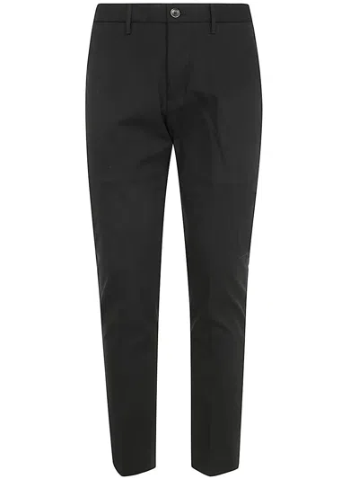 Nine In The Morning Easy Chino Slim Man Trousers In Black