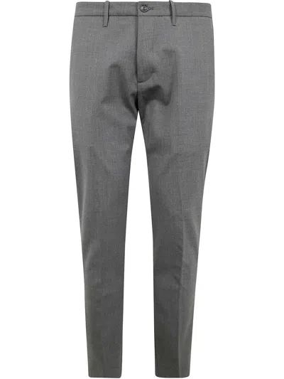 Nine In The Morning Slim Chino Men Trousers Belt Loops In Gray