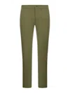 Nine In The Morning Slim Cotton Chino Trousers In Verde