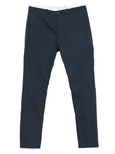 Nine In The Morning Easy Chino Trousers In Blue