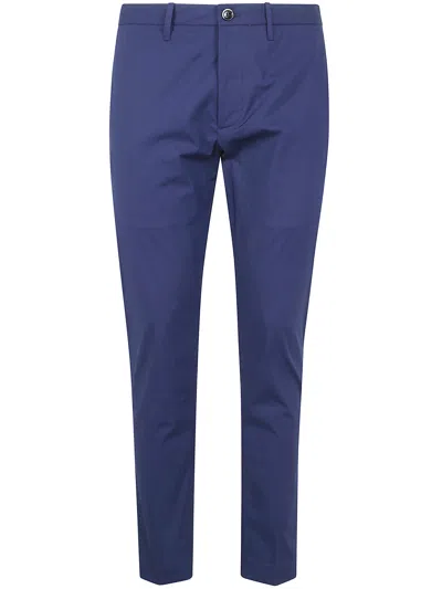 Nine In The Morning "easy" Classic Light Trousers In Blue