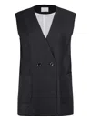 Nine In The Morning Eloisa Gilet In Black