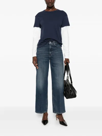 Nine In The Morning Elsa Faded-effect Jeans In Blue