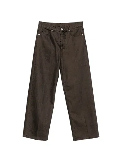 Nine In The Morning Elsa Wide-leg Jeans In Brown