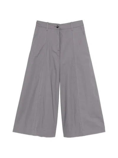 Nine In The Morning Fiammeta Cotton Trousers In Gray