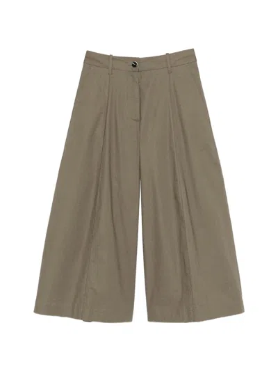 Nine In The Morning Fiammetta Pleated Trousers In Brown