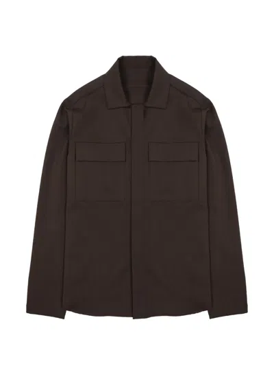 Nine In The Morning Flap-pocket Shirt Jacket In Brown