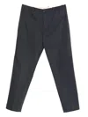 Nine In The Morning Flat-front Trousers In Blue