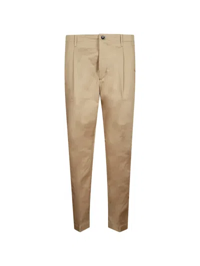 Nine In The Morning Dove Grey Fold 2 Chino Pants In Neutral