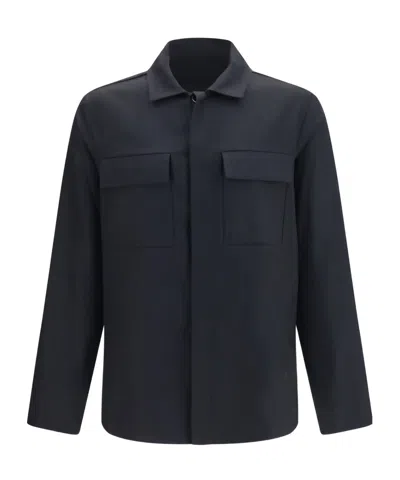 Nine In The Morning Freud Wool Shirt Jacket In Blue