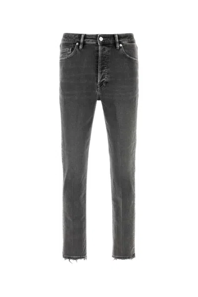 Nine In The Morning Graphite Stretch Denim Asthor Jeans In Gray