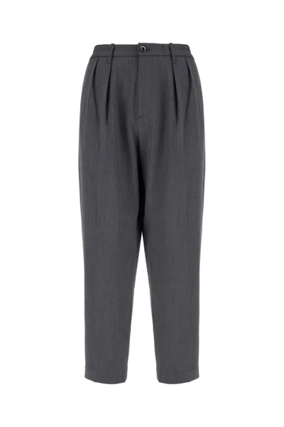 NINE IN THE MORNING GRAPHITE STRETCH WOOL PANTS