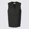 Nine In The Morning Grey Wool Blazer In Black