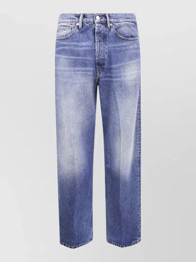 Nine In The Morning Icaro Straight Leg Five Pocket Jeans In Green