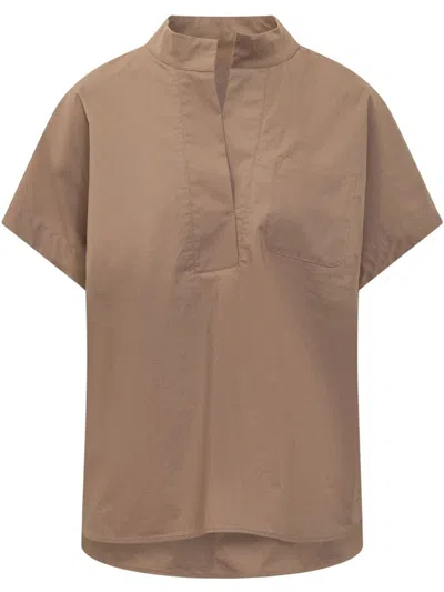 Nine In The Morning Ilenia Blouse In Brown