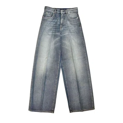 Nine In The Morning Jeans In Light Blue/silver