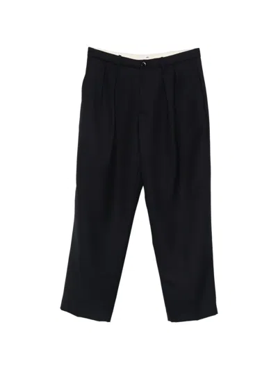 Nine In The Morning Kai Pleated Trousers In Black