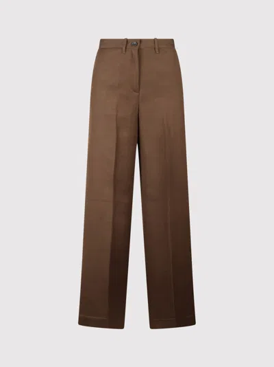 Nine In The Morning Karen Palazzo Trousers In Brown