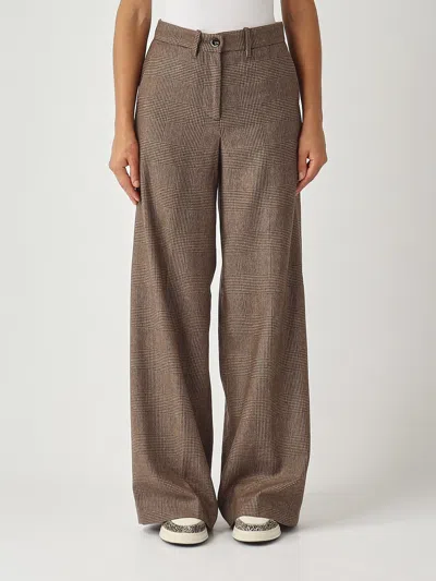 Nine In The Morning Karen Palazzo Trousers In Brown