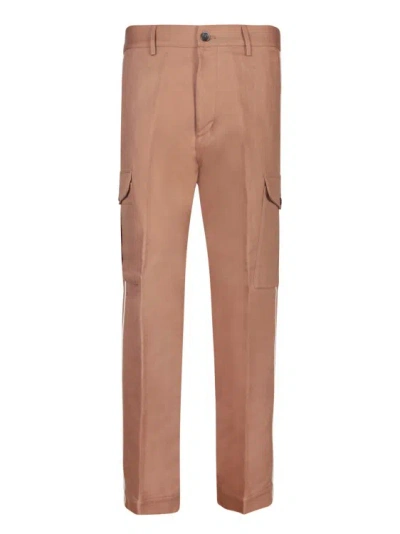 NINE IN THE MORNING LINEN CARGO TROUSERS