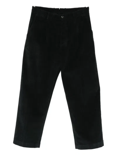 Nine In The Morning Logo-label Corduroy Trousers In Black