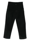 Nine In The Morning Relaxed-fit Black Trousers With Pleated Front Design In Black