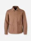 Nine In The Morning Classic-collar Shirt Jacket In Brown