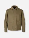 Nine In The Morning Classic-collar Shirt Jacket In Green