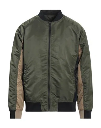 Nine In The Morning Man Jacket Military Green Size L Polyamide