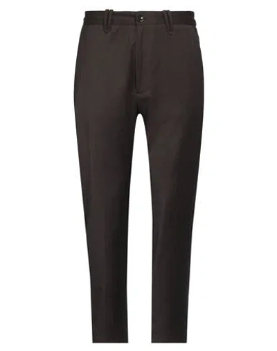 Nine In The Morning Man Pants Brown Size 38 Virgin Wool, Viscose, Polyester, Elastane In Black