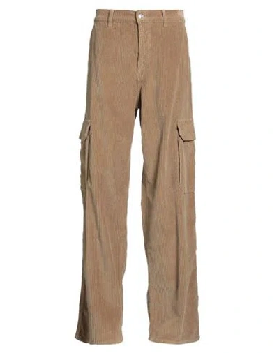 Nine In The Morning Man Pants Camel Size 26 Cotton, Elastane In Neutral