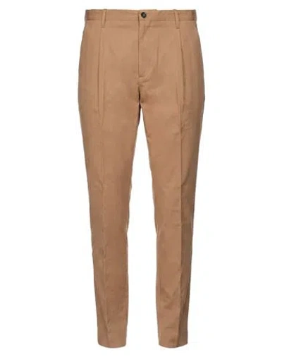 Nine In The Morning Man Pants Camel Size 30 Cotton, Elastane In Brown