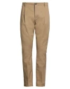Nine In The Morning Man Pants Camel Size 36 Cotton, Polyurethane In Brown