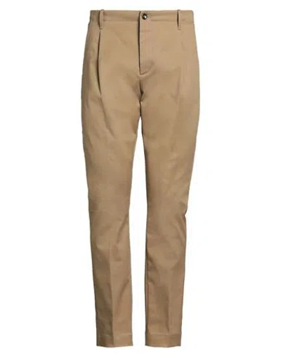 Nine In The Morning Man Pants Camel Size 36 Cotton, Polyurethane In Brown