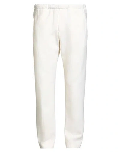 Nine In The Morning Man Pants Cream Size 36 Virgin Wool, Elastane In White