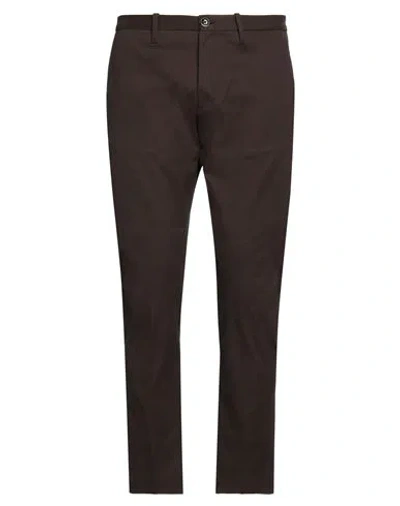 Nine In The Morning Man Pants Dark Brown Size 34 Cotton, Elastane