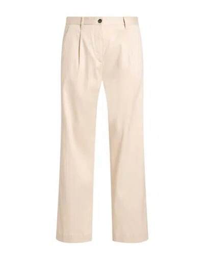 Nine In The Morning Man Pants Ivory Size 26 Linen, Cotton, Elastane In Multi