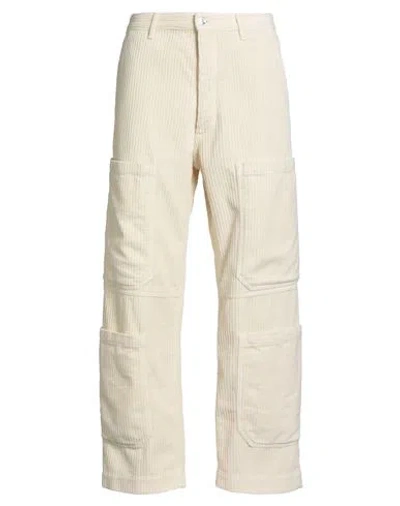 Nine In The Morning Man Pants Ivory Size 31 Cotton In Neutral