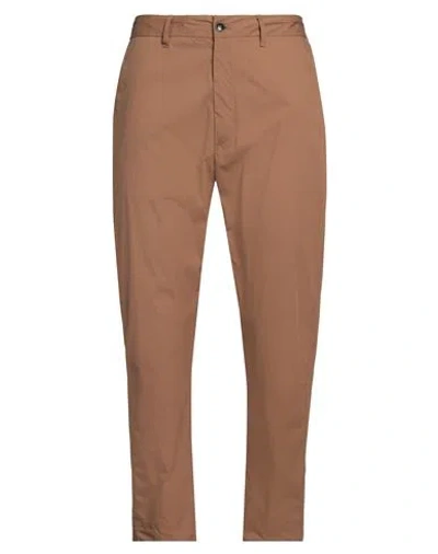 NINE IN THE MORNING NINE IN THE MORNING MAN PANTS LIGHT BROWN SIZE 34 COTTON, POLYAMIDE, ELASTANE