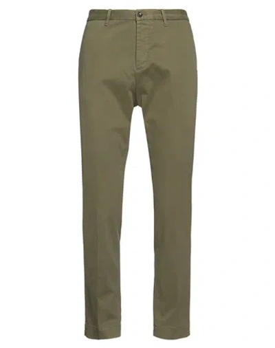 Nine In The Morning Man Pants Military Green Size 34 Cotton, Elastane In Green