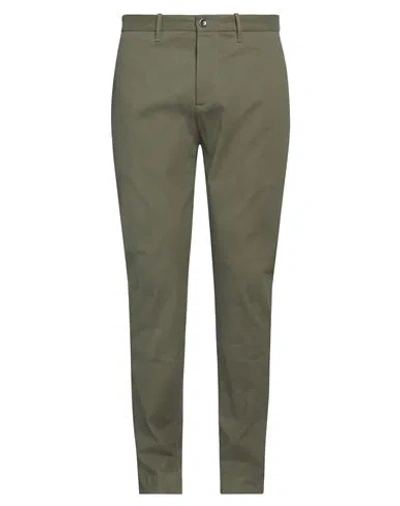 NINE IN THE MORNING NINE IN THE MORNING MAN PANTS MILITARY GREEN SIZE 34 COTTON, ELASTANE