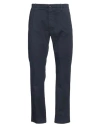 Nine In The Morning Man Pants Navy Size 36 Cotton, Linen, Elastane In Navy Blue