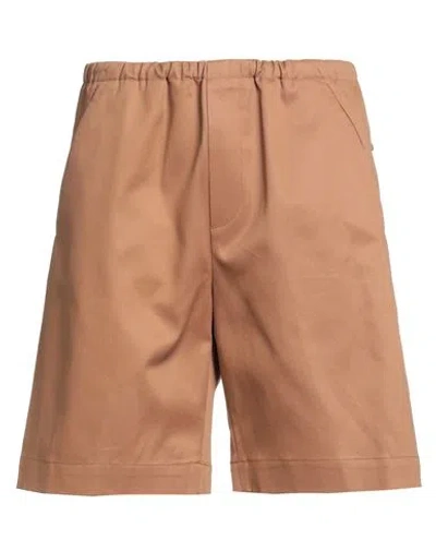 Nine In The Morning Man Shorts & Bermuda Shorts Light Brown Size 34 Cotton, Polyurethane
