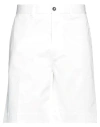 Nine In The Morning Man Shorts & Bermuda Shorts White Size 28 Cotton, Elastane In White
