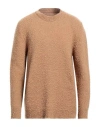 Nine In The Morning Man Sweater Camel Size Xxl Virgin Wool In Beige