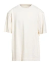 Nine In The Morning Man T-shirt Cream Size Xxl Cotton