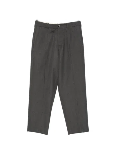 Nine In The Morning Meteorite Pressed-crease Straight-leg Trousers In Yellow