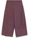 Nine In The Morning Purple Mia Cropped Trousers In Purple