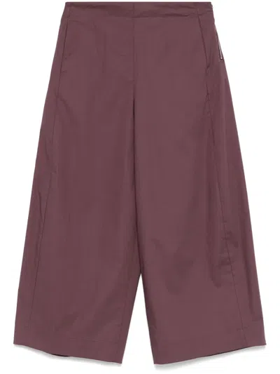 Nine In The Morning Mia Cropped Trousers In Red