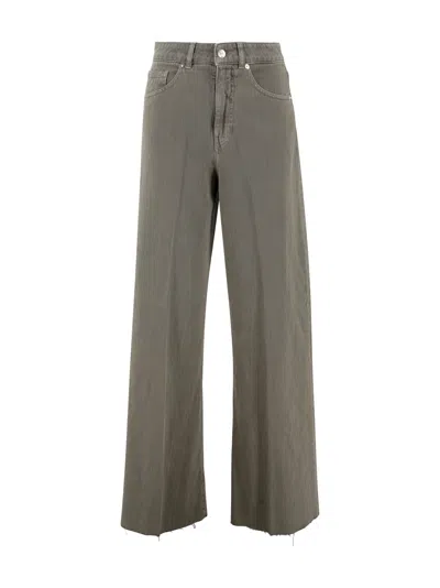 Nine In The Morning Mid-rise Trousers In Brown